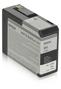 T580800 EPSON ULTRACHROME MATTE BLACK INK 80ML, STYLUS PRO 3800