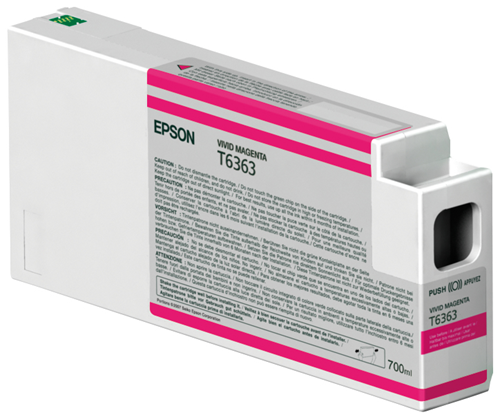 T636300 EPSON ULTRACHROME HDR VIVID MAGENTA INK, 700ML, STYL