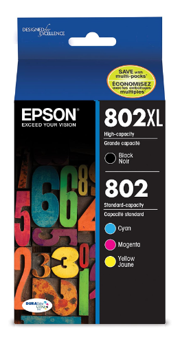 T802XL-BCS Epson 802XL HC Black and Color Original Ink Cartridge